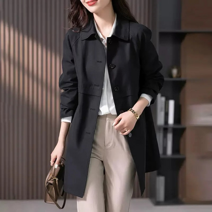 Elegant Ladies Classic Trench Coat