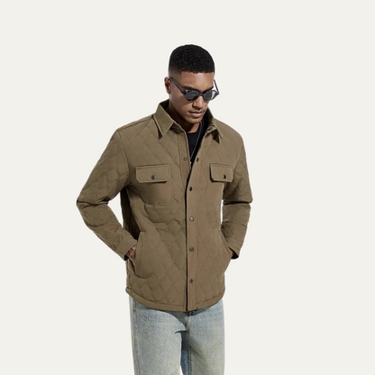 Comfortable Mens Quilted Lightweight Padded Jacket