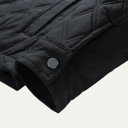 Comfortable Men's Quilted Water Resistant Jacket