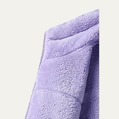 Ladies Cozy Fleece Zip Up Jacket