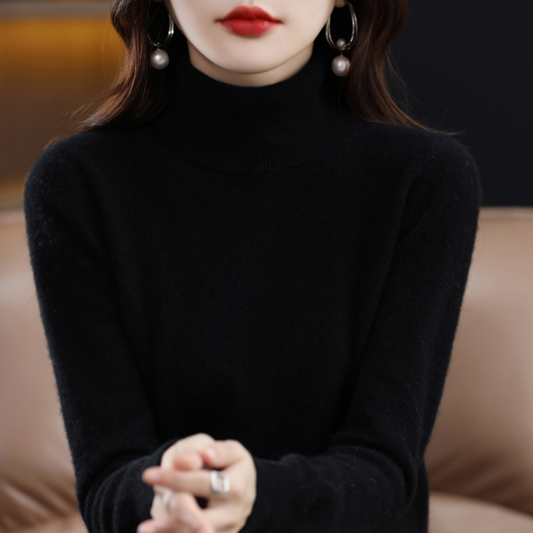Soft Premium Women's Turtleneck Sweater - OutfitLondon