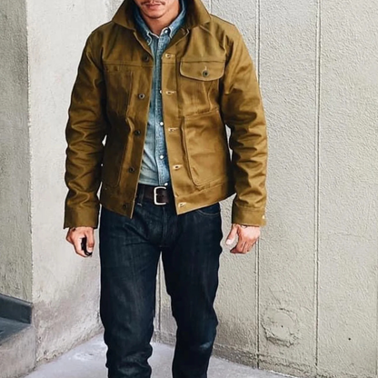 Classic Mens Vintage Canvas Ranch Jacket
