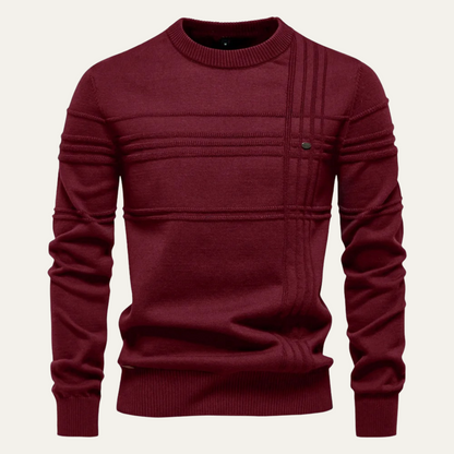 Classic Fit Men's Crew Neck Knitted Sweater