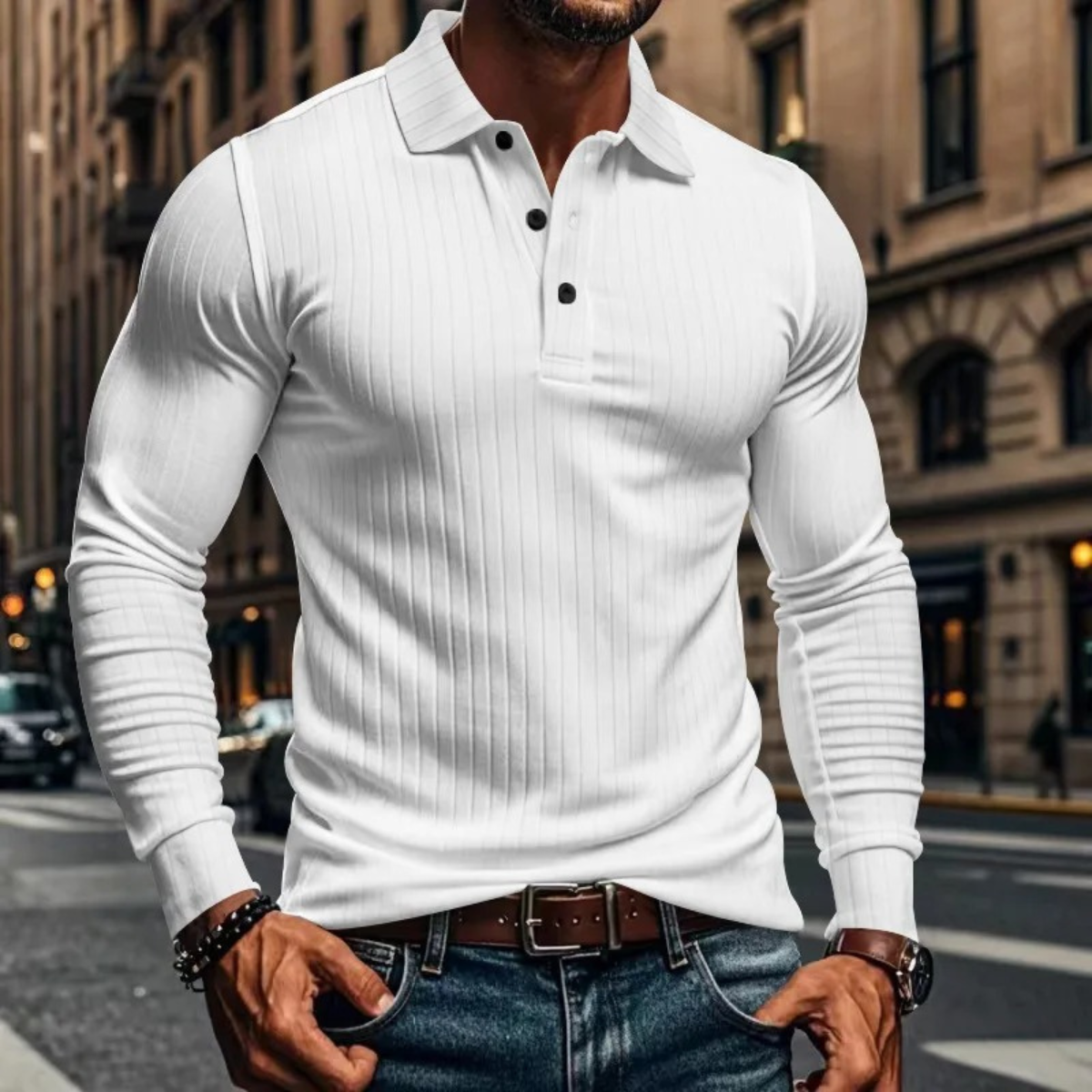 Relaxed Fit Men's Classic Polo Shirt