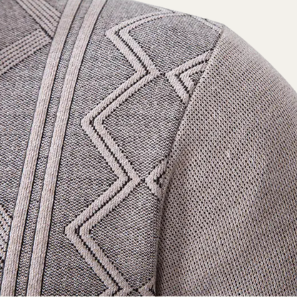 Warm Men's Crew Neck Winter Knit Sweater