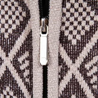 Stylish Mens Patterned Knit Blazer Jacket