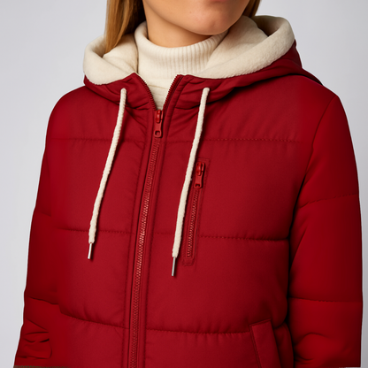Warm Fleece Hooded Winter Jacket for Women