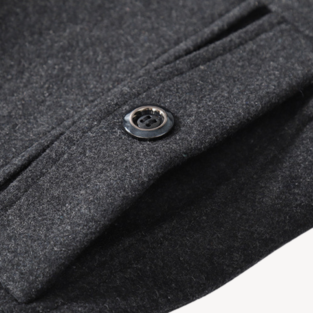 Warm Navy Classic Winter Coat