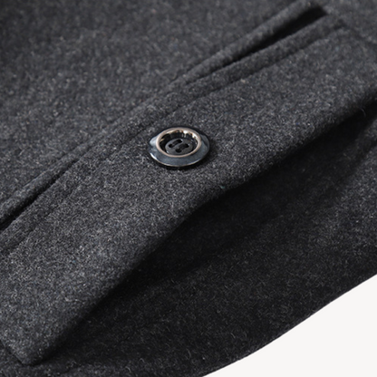 Warm Navy Classic Winter Coat