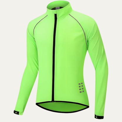 Men's Visibility High Neck Full Zip Bike Jacket