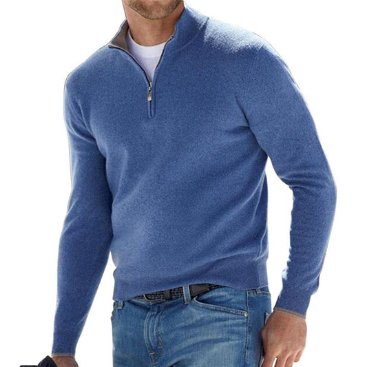 Cozy Zip Up Knitted Sweater - OutfitLondon