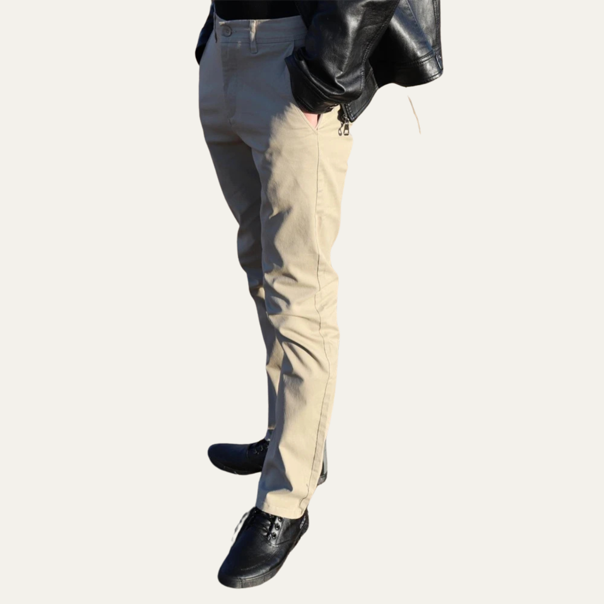 Comfortable Mens Slim Fit Work Trousers