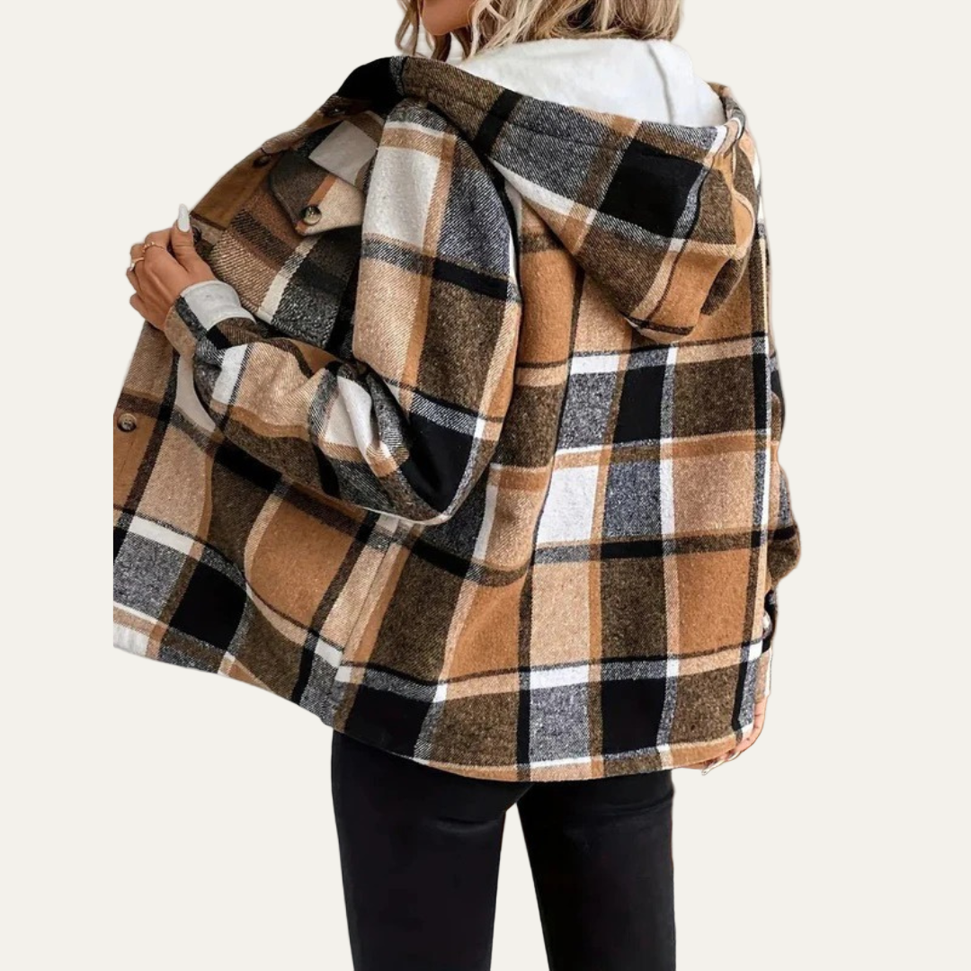 Women's Warm Checked Shirt Jacket