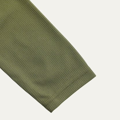 Relaxed Fit Men's Waffle Knit Casual Shirt