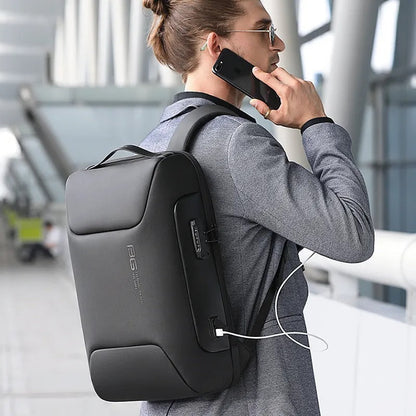 Durable Notebook Rucksack 15.6in Water Resistant Commuter Bag - OutfitLondon