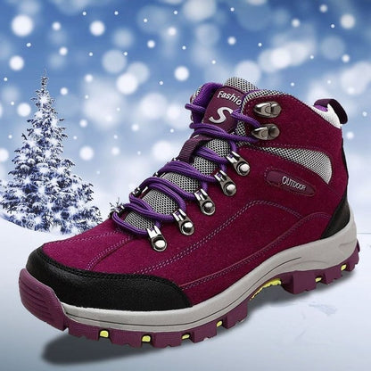 Orthopedic Women Comfortable  Warm Lace Up Hiking Snow Boots