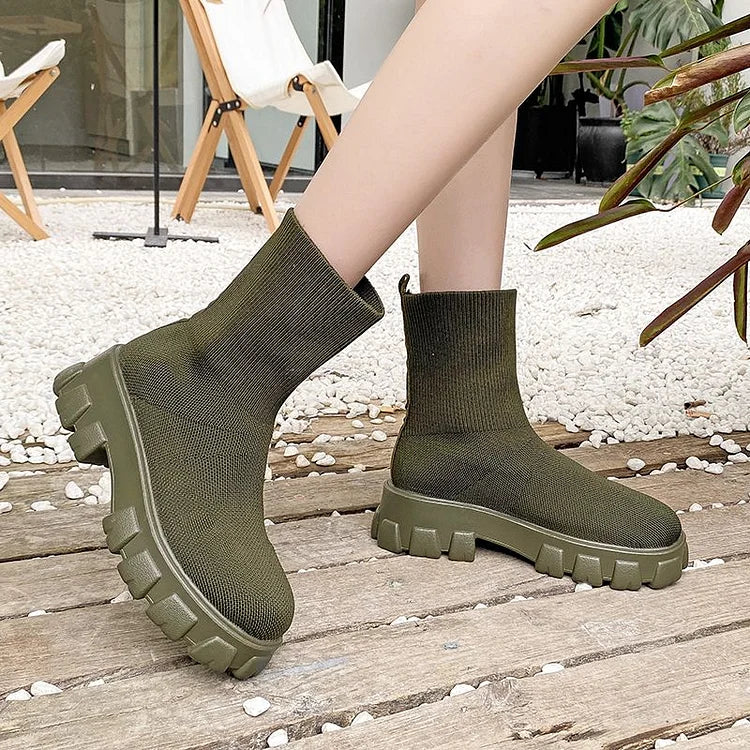 Cozy Cable Knit Ankle Boot Socks
