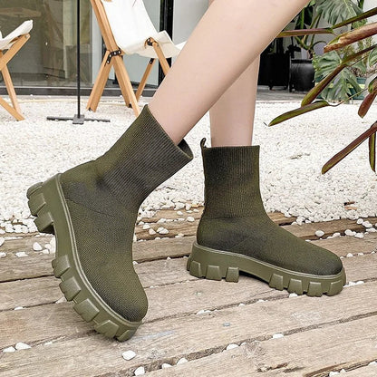 Cozy Cable Knit Ankle Boot Socks