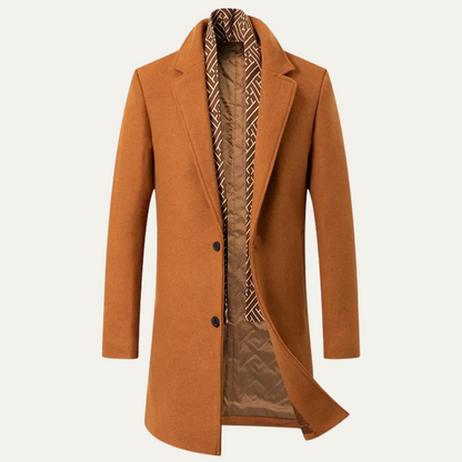 Luxury Mens Wool pea Coat for Winter