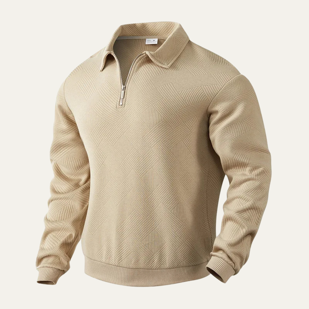 Slim Fit Men's Quarter Zip Fleece Jumper - OutfitLondon