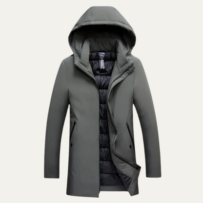 Waterproof Men's Winter Parka Coat with Hood - OutfitLondon