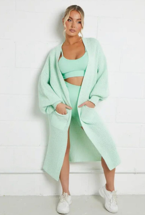 Soft Oversized Cable Knit Cardigan for Women