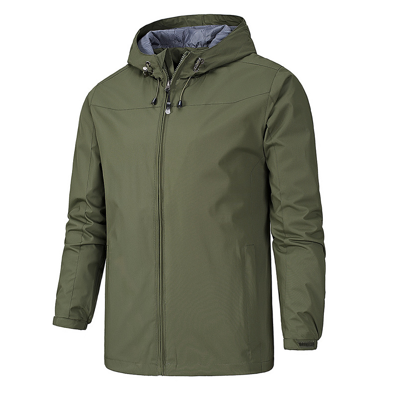 Waterproof Men's Zip Up Hoodie Jacket