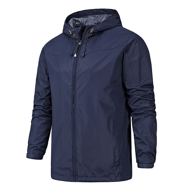 Waterproof Men's Zip Up Hoodie Jacket