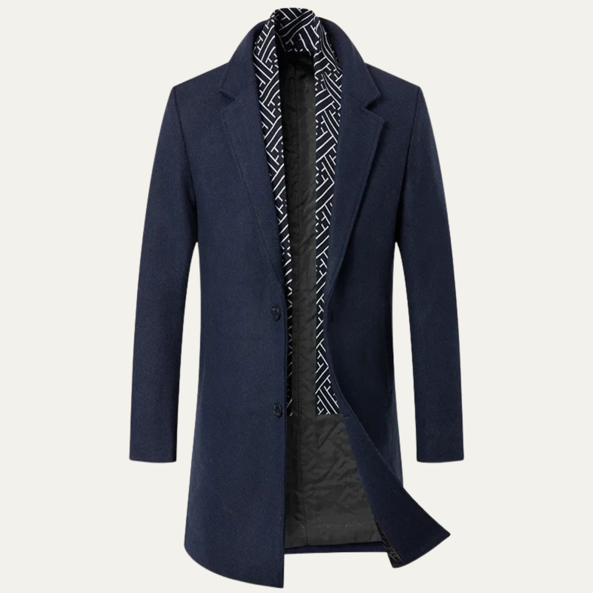 Luxury Mens Wool pea Coat for Winter