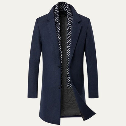 Luxury Mens Wool pea Coat for Winter