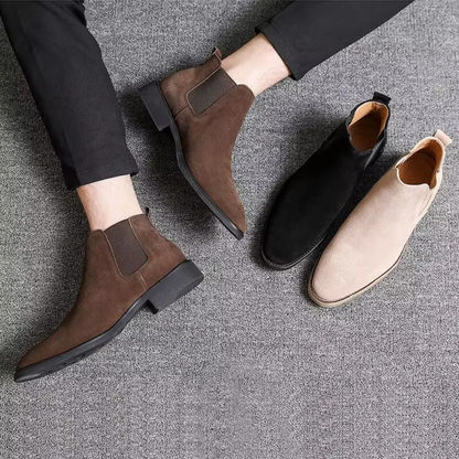Leather Smart Dress Chelsea Ankle Boots for Men