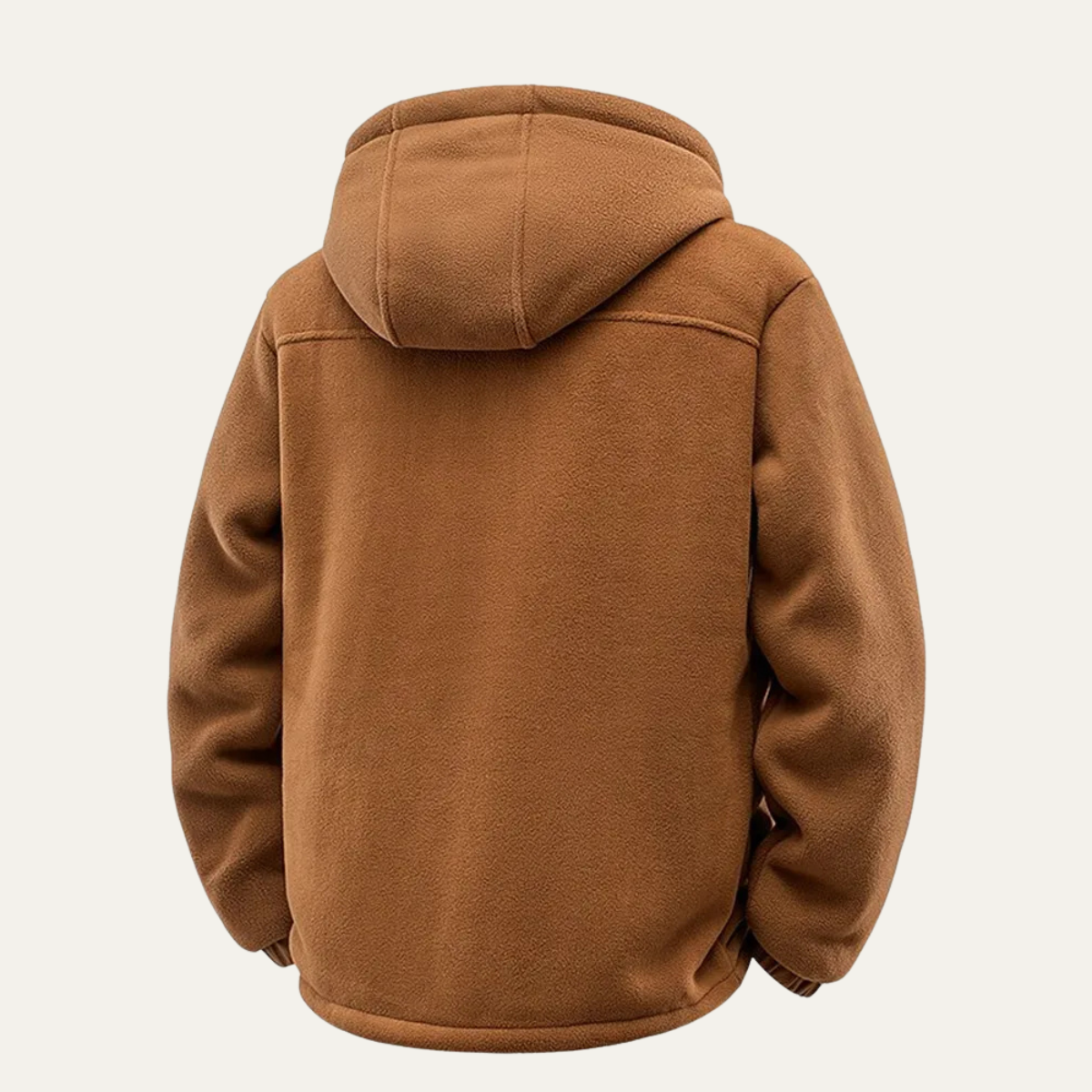 Mens Fleece Lined Heavy Duty Zip Up Hoodie Jacket