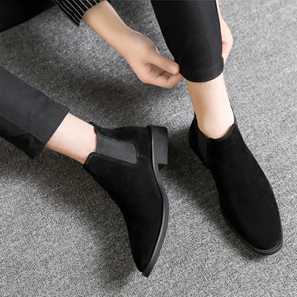 Leather Smart Dress Chelsea Ankle Boots for Men