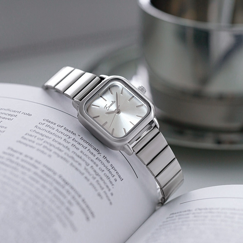 Thin Silver Ladies Watch