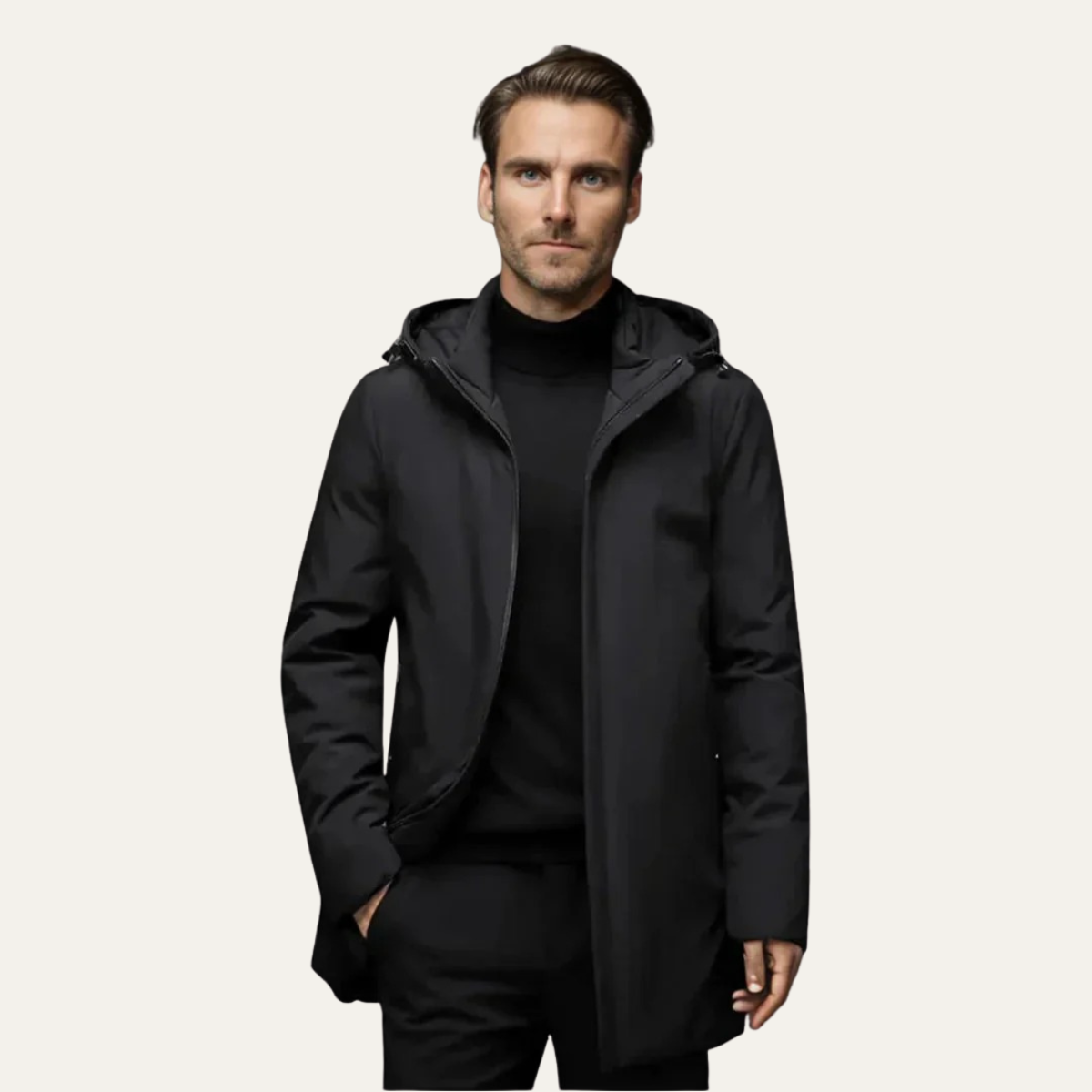 Waterproof Men's Winter Parka Coat with Hood