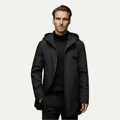 Waterproof Men's Winter Parka Coat with Hood
