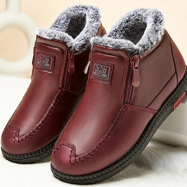 Insulated Women's Snow Boots Waterproof Ankle Boots - OutfitLondon