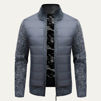Warm Padded Men's Zip Up Winter Jacket