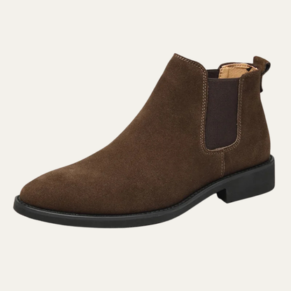 Leather Smart Dress Chelsea Ankle Boots for Men - OutfitLondon