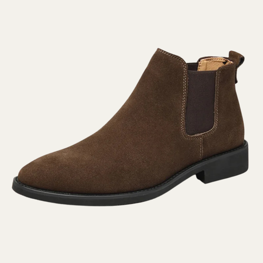 Leather Smart Dress Chelsea Ankle Boots for Men - OutfitLondon