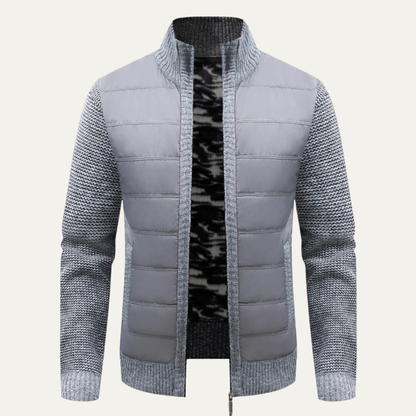 Warm Padded Men's Zip Up Winter Jacket