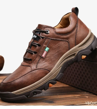 Men's Waterproof Non-Slip Leather Hiking Shoes