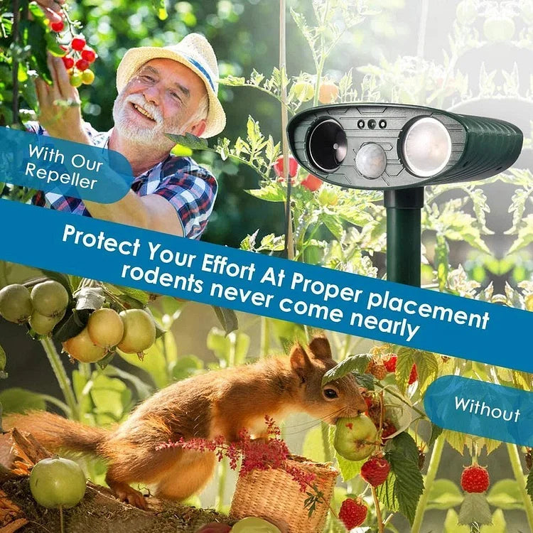 Ultrasonic Deer Repeller Solar Powered - Get Rid of Deer in 48 Hours