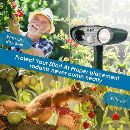 Ultrasonic Deer Repeller Solar Powered - Get Rid of Deer in 48 Hours
