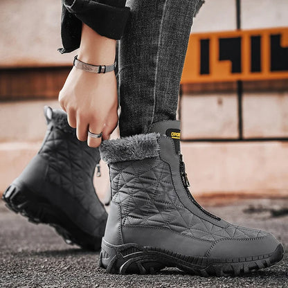 Insulated Men's Snow Boots - Waterproof and Durable