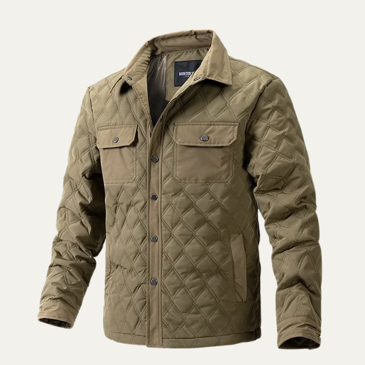 Slim Fit Men's Quilted Padded Lightweight Jacket
