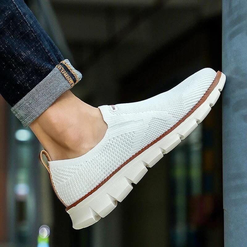 Soft Slip-on - Elastic Fit Airy White Sneakers