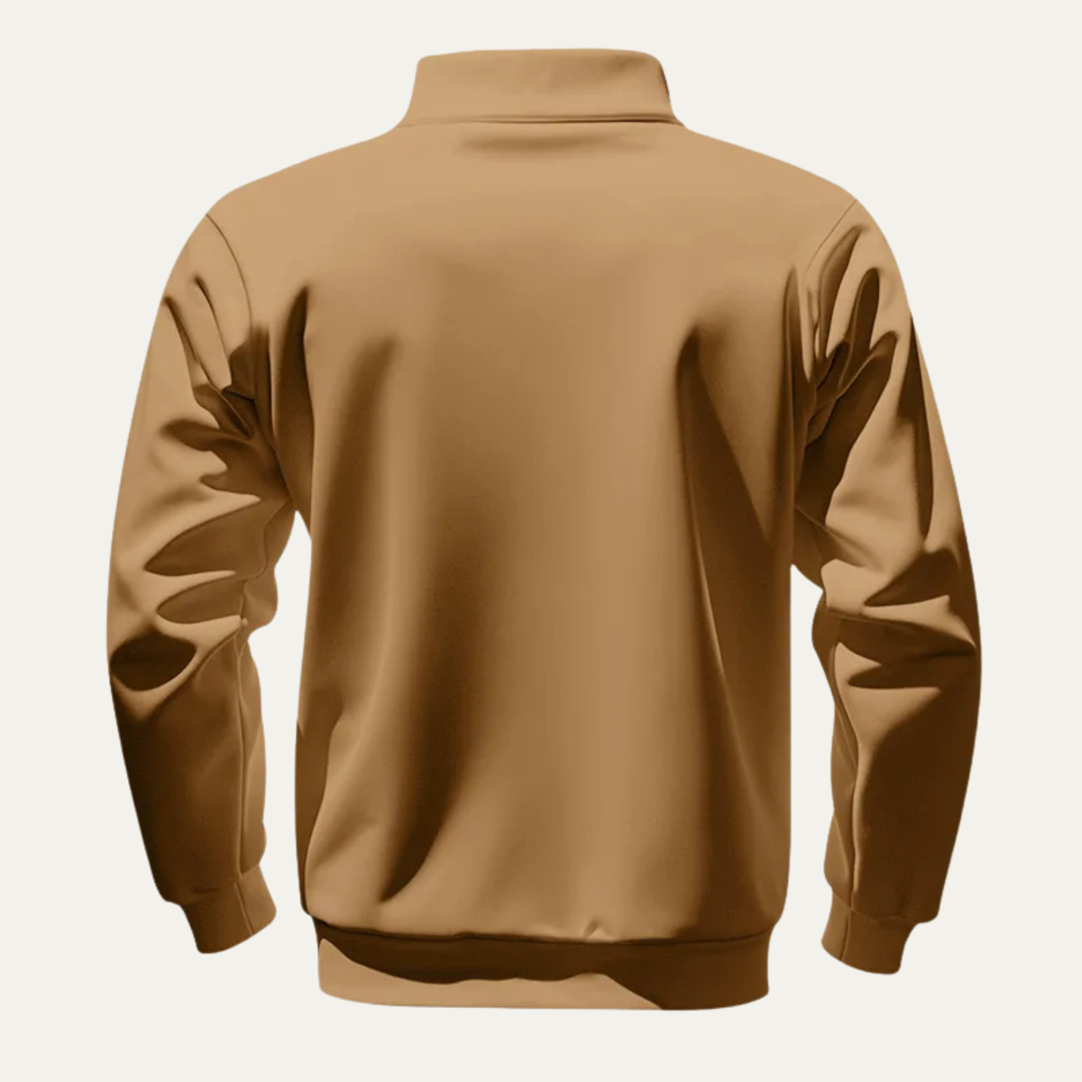 Relaxed Fit Men's Quarter Zip Pullover Sweater