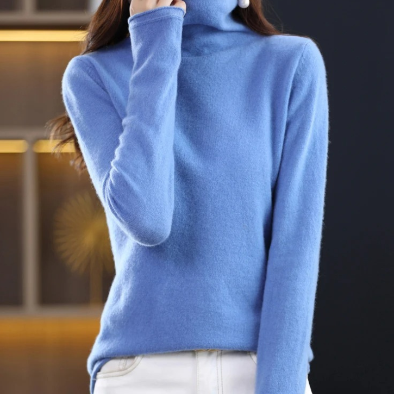 Warm Ladies Cozy Crew Neck Sweater