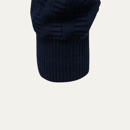 Warm Men's Half Zip Knitted Sweater
